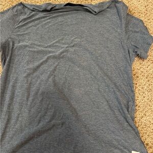 Vuori Heathered Blue Tee